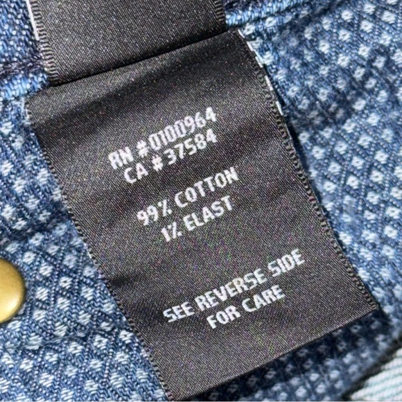 PRPS MEN'S STRAIGHT LEG JEANS  Patched Stretch blue stitched distressed - Picture 6 of 14